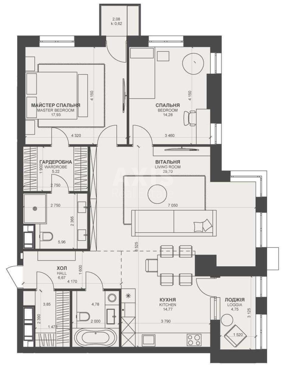 3k apartment vul. Barbjusa Anri 39/2570442