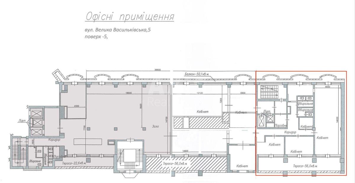 Офис ул. Большая Васильковская 5, 500м28