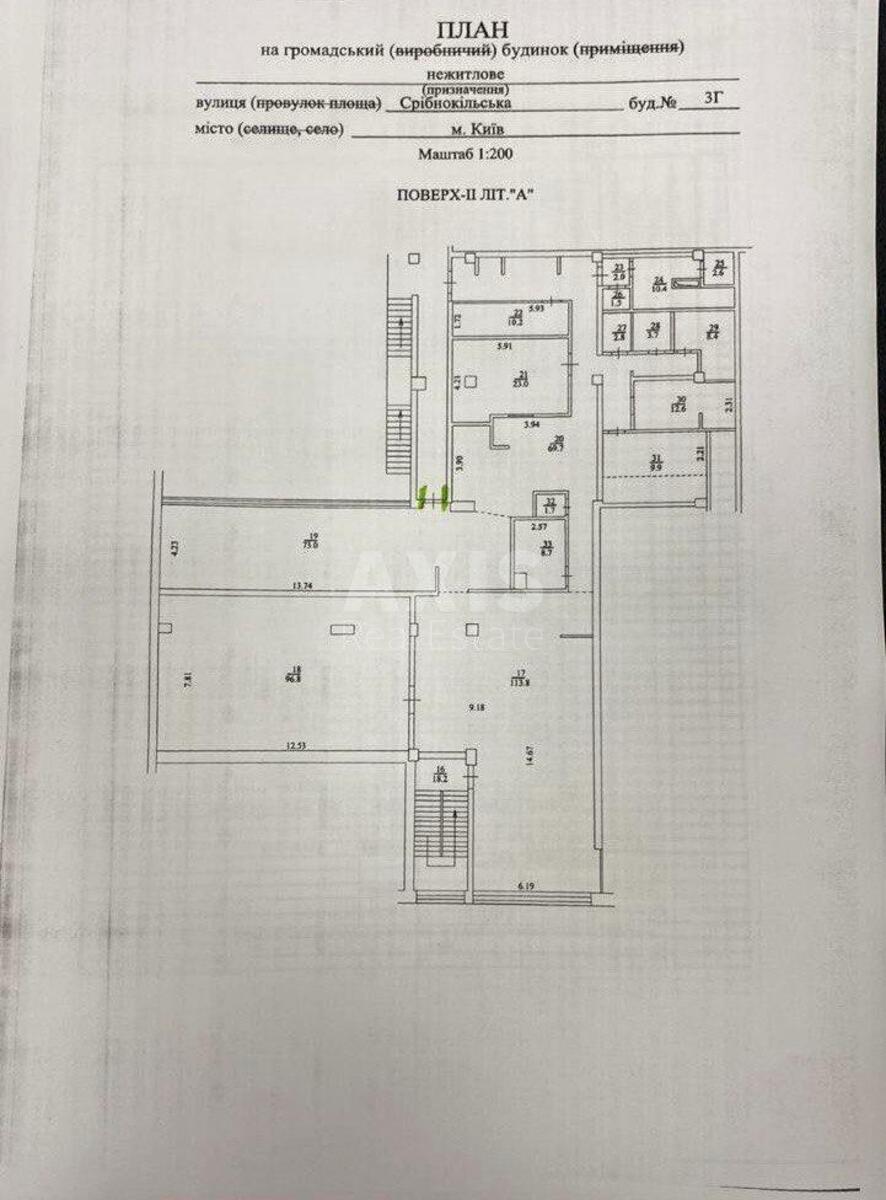 Office vul. Sribnokil's'ka 3Г, 360m2593441