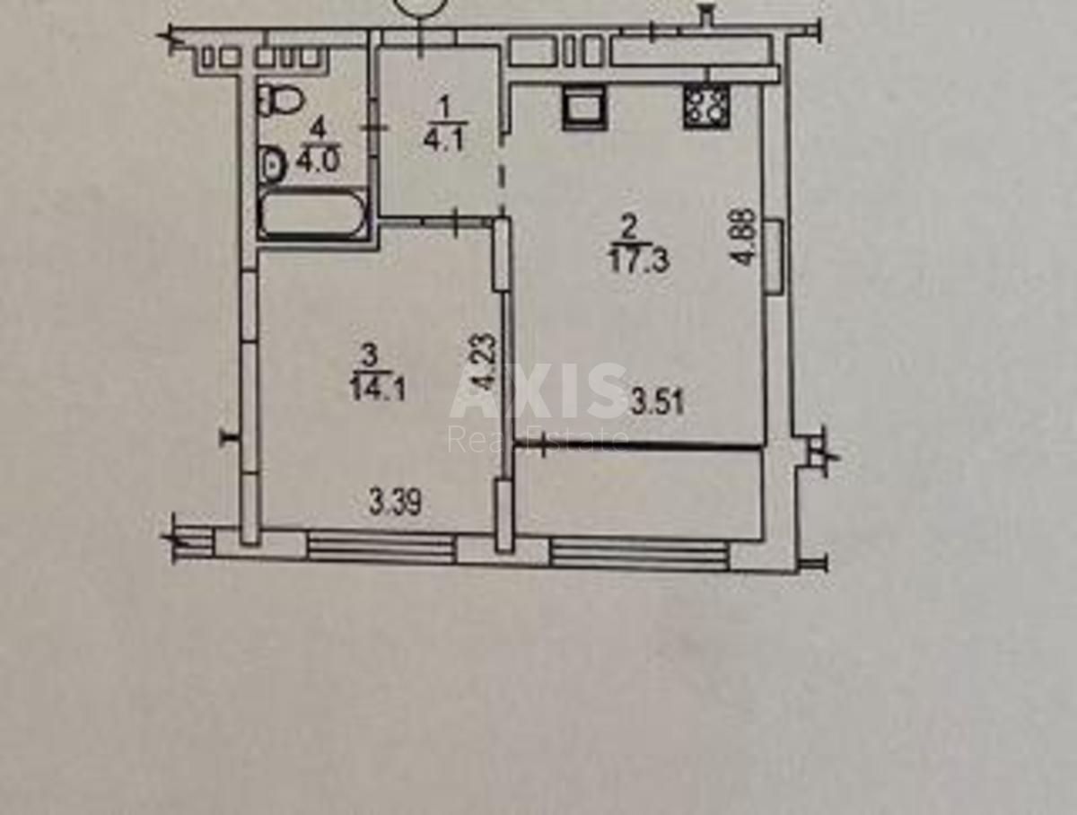 1k apartment vul. Rodyny Kristeriv 2010