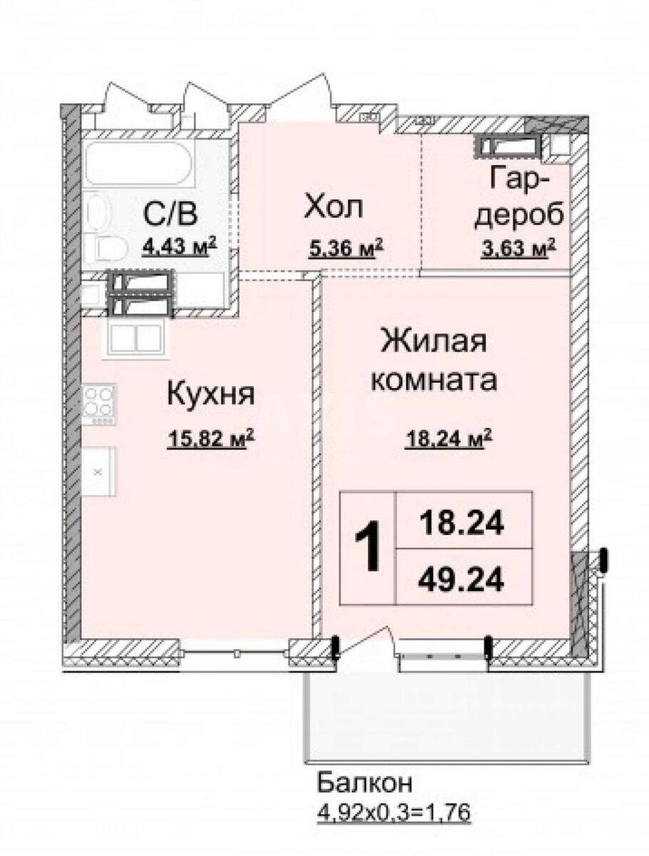 1к квартира ул. Драгомирова Михаила 185919410