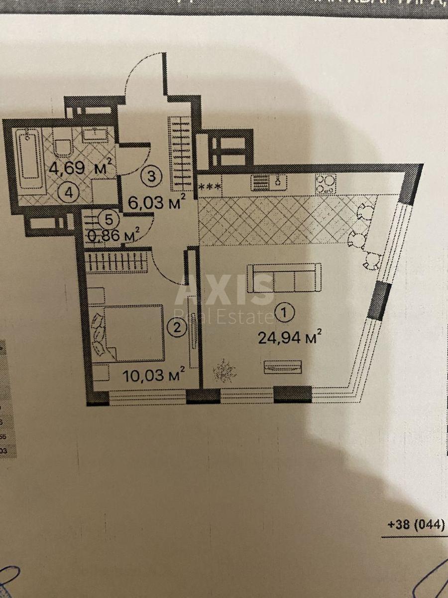 1k apartment vul. Chernigivs'ka 85