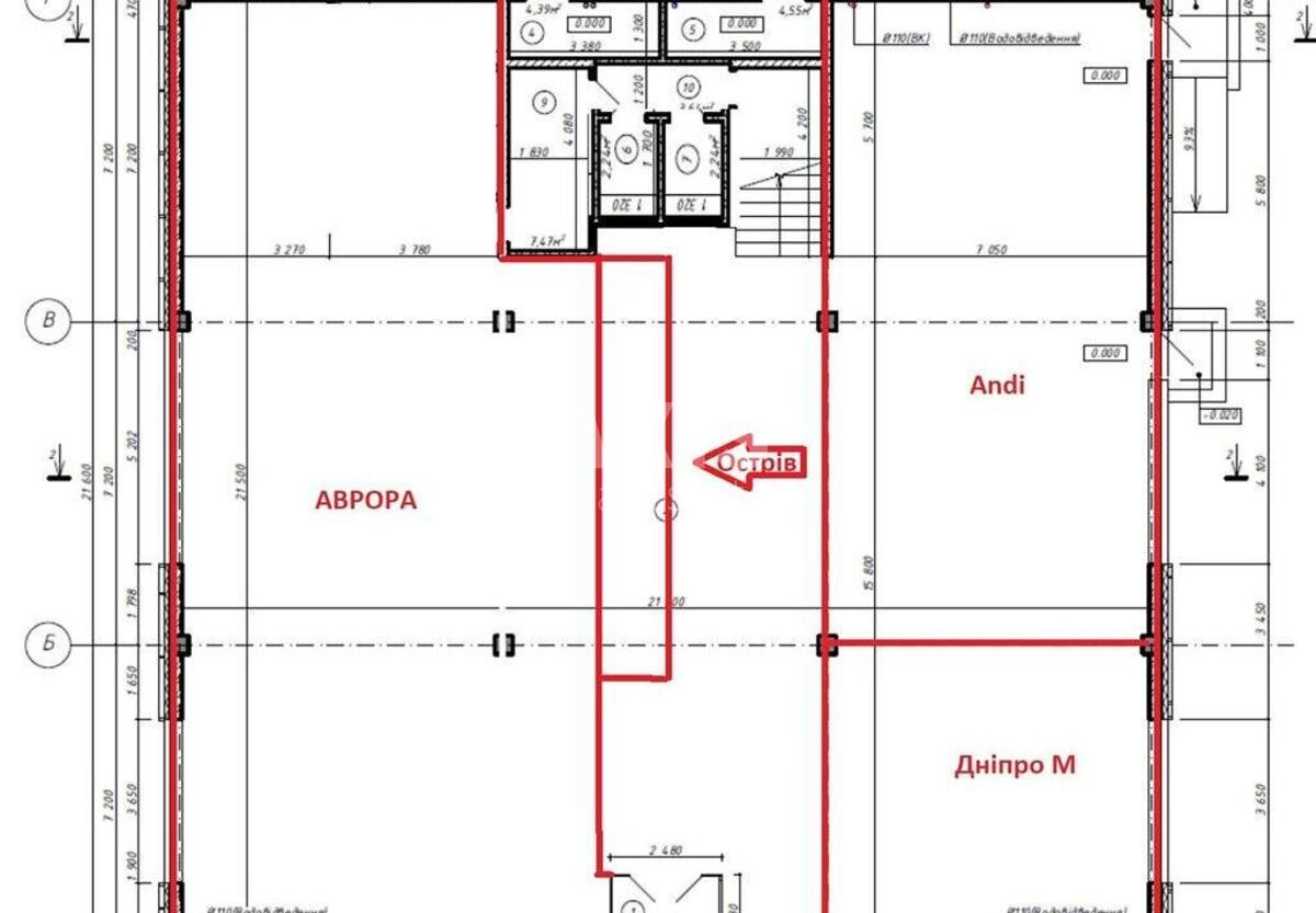 Trade object vul. Hetmana Pavla Polubotka 50А, 52m2539763