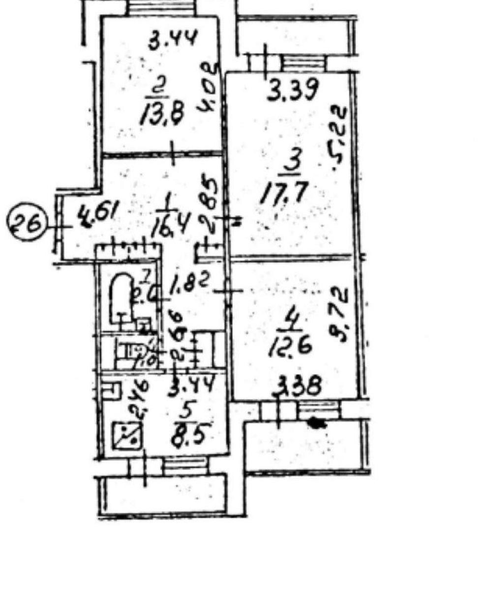 3k apartment vul. Nikolajeva Arhitektora 3Б9