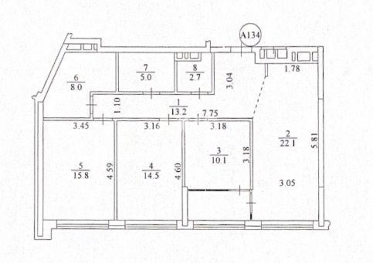 3k apartment vul. Pivnichno-Syrec'ka 18