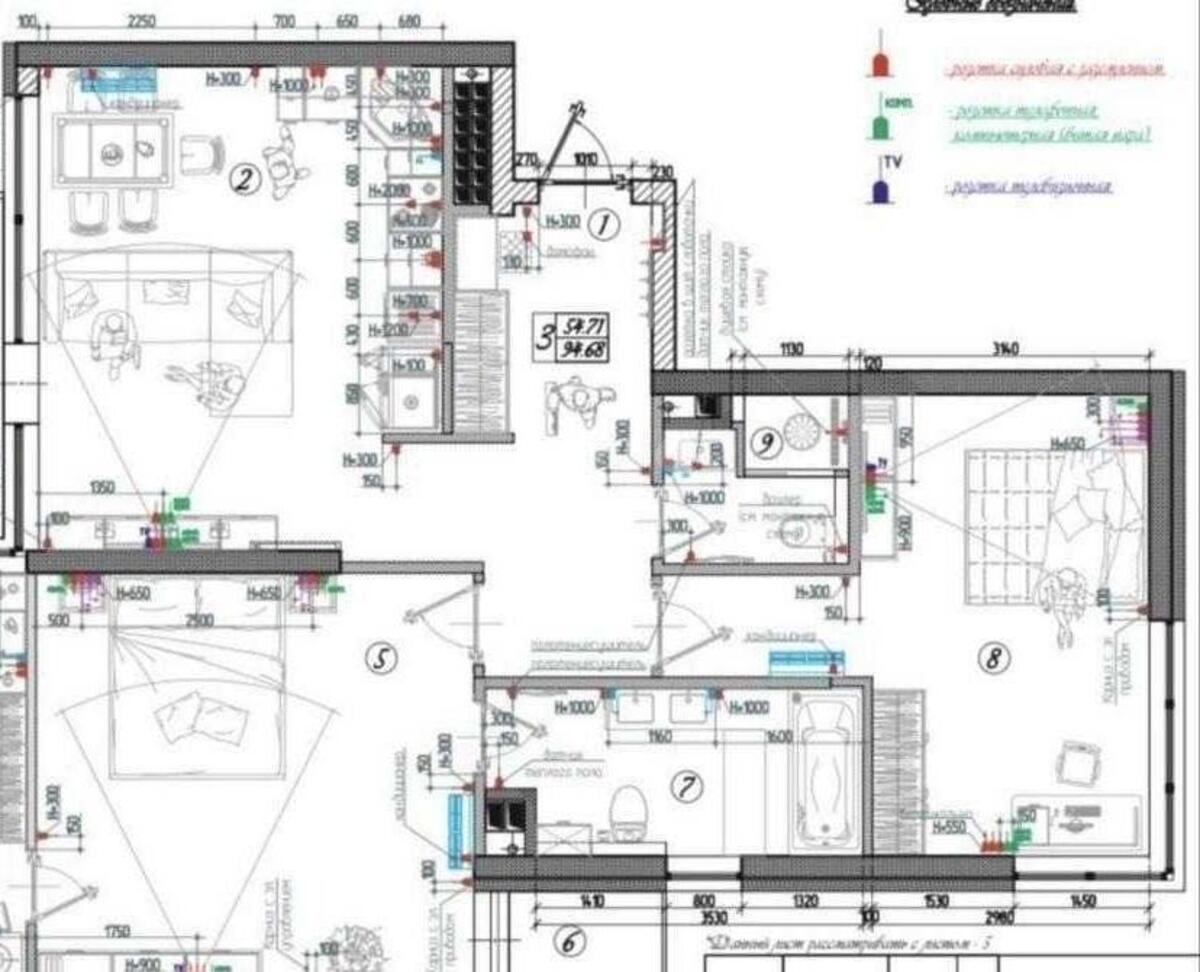 3k apartment vul. Zarichna 16286412