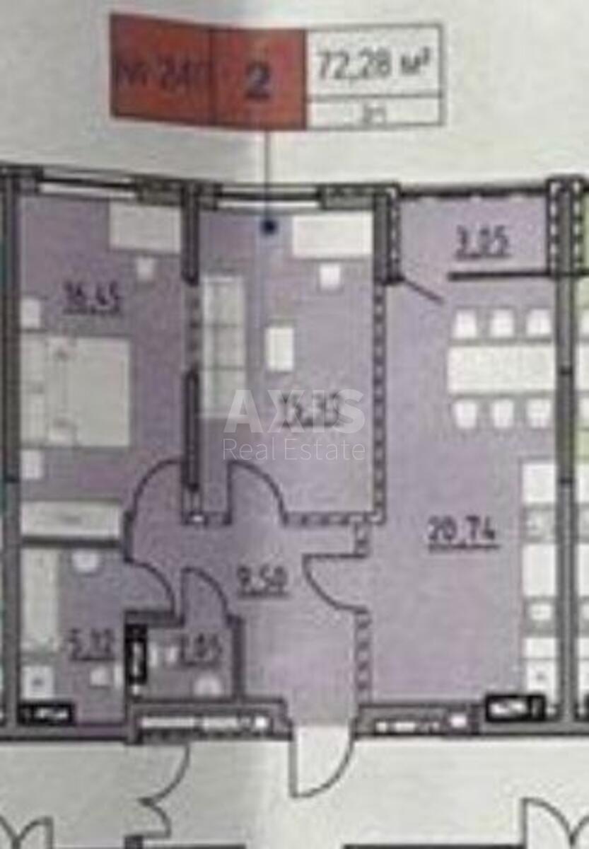 2k apartment nab. Dniprovs'ka 17В0