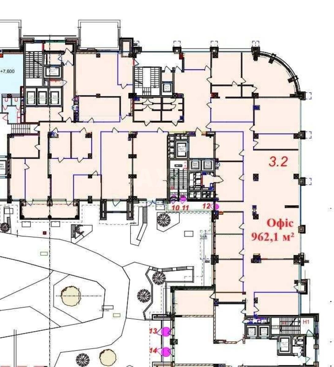 Офис ул. Антоновича 118, 960м25