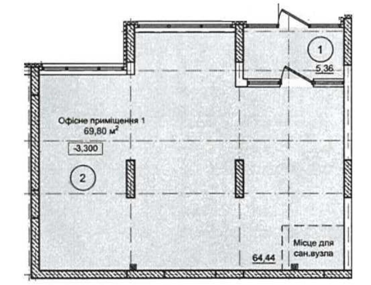 Trade object vul. Kryvonosa Maksyma 32, 69m2581671