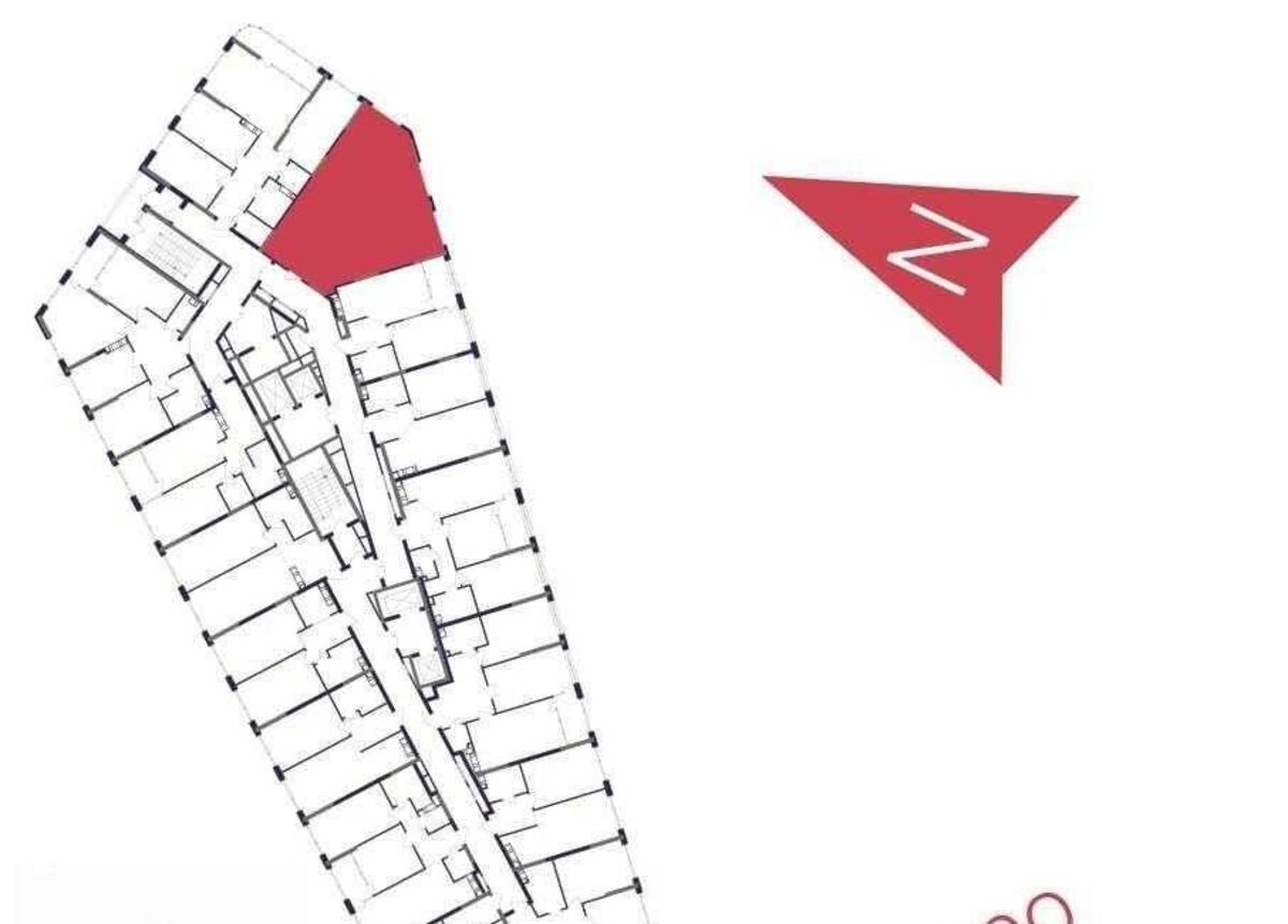 3k apartment nab. Dniprovs'ka 15628913