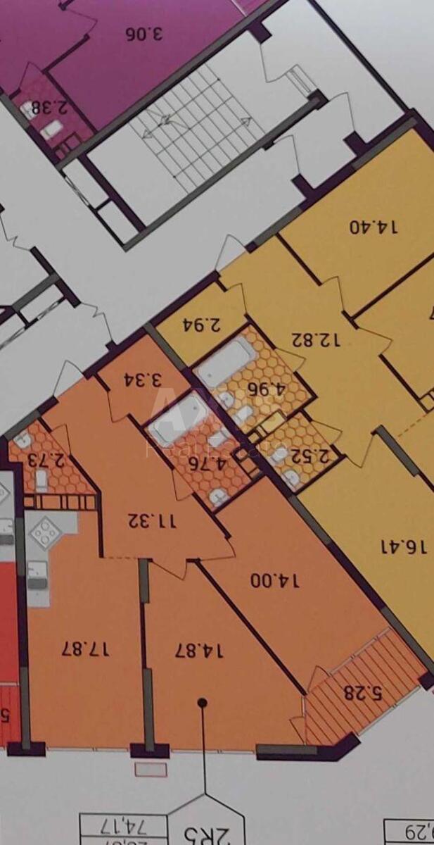 3к квартира наб. Днепровская 15628914