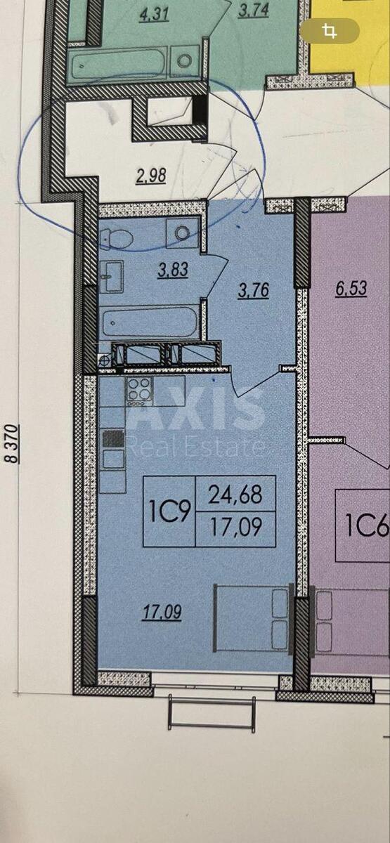 1k apartment pr-t Bazhana Mykoly 17573454