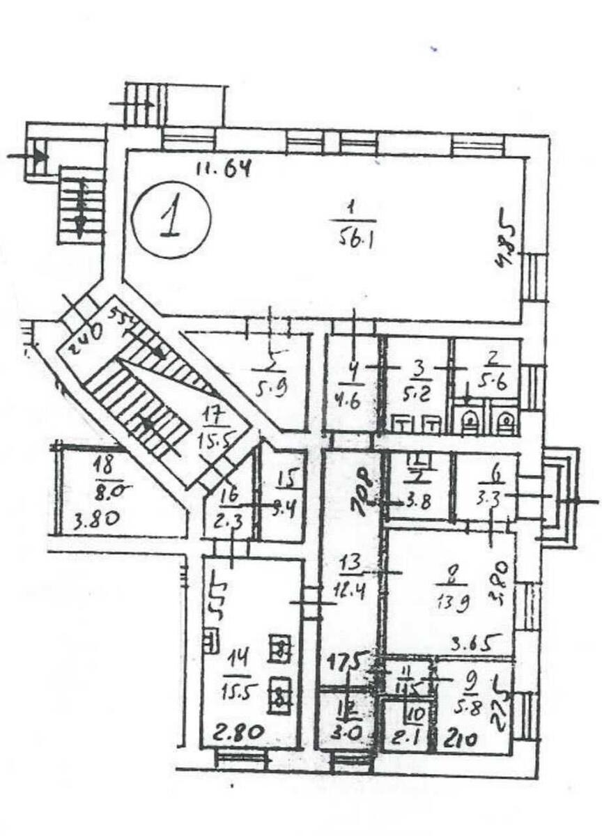 Офис ул. Старокиевская 8/12, 168м2491429