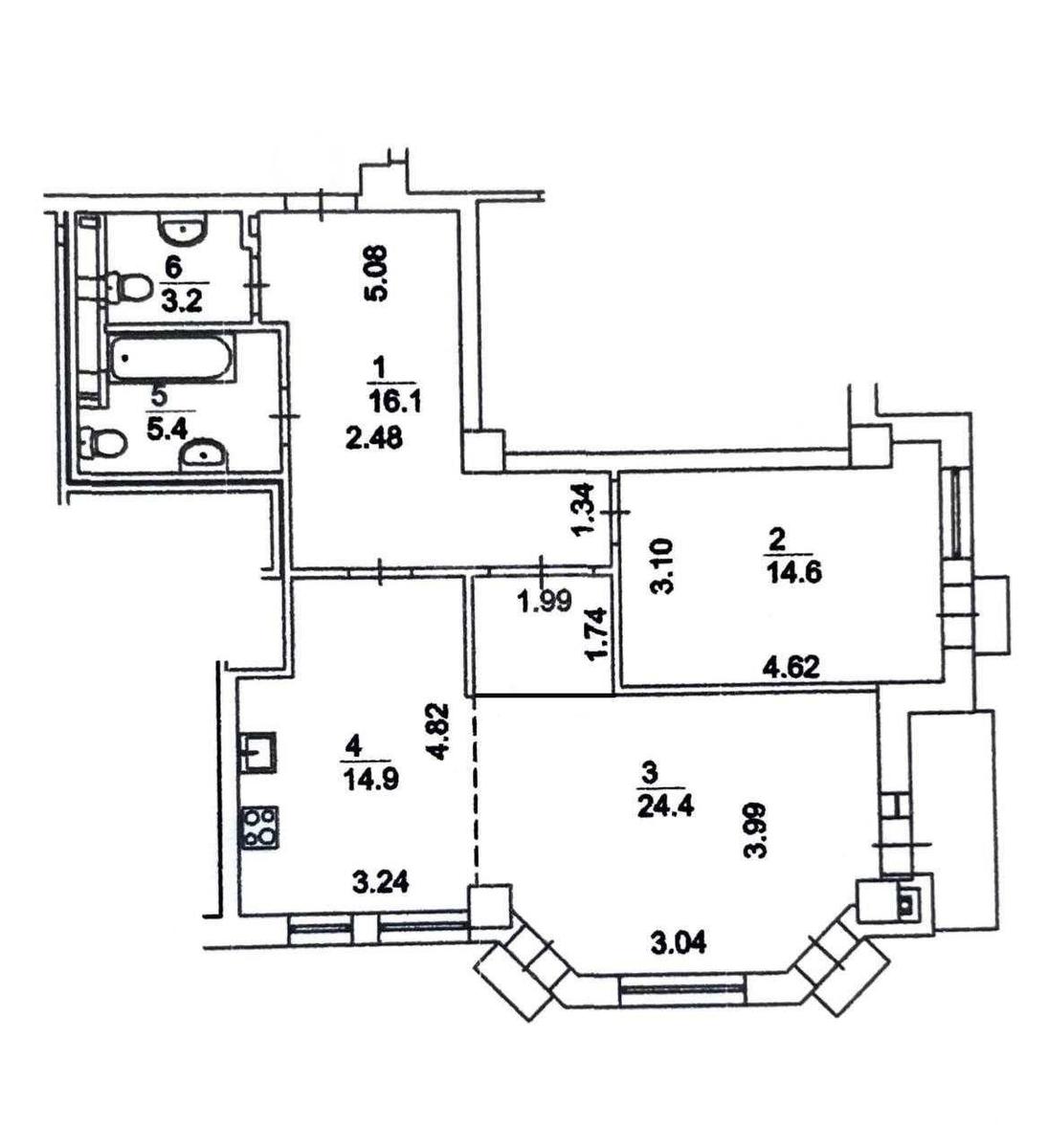 2k apartment vul. Malevycha Kazymyra 4811