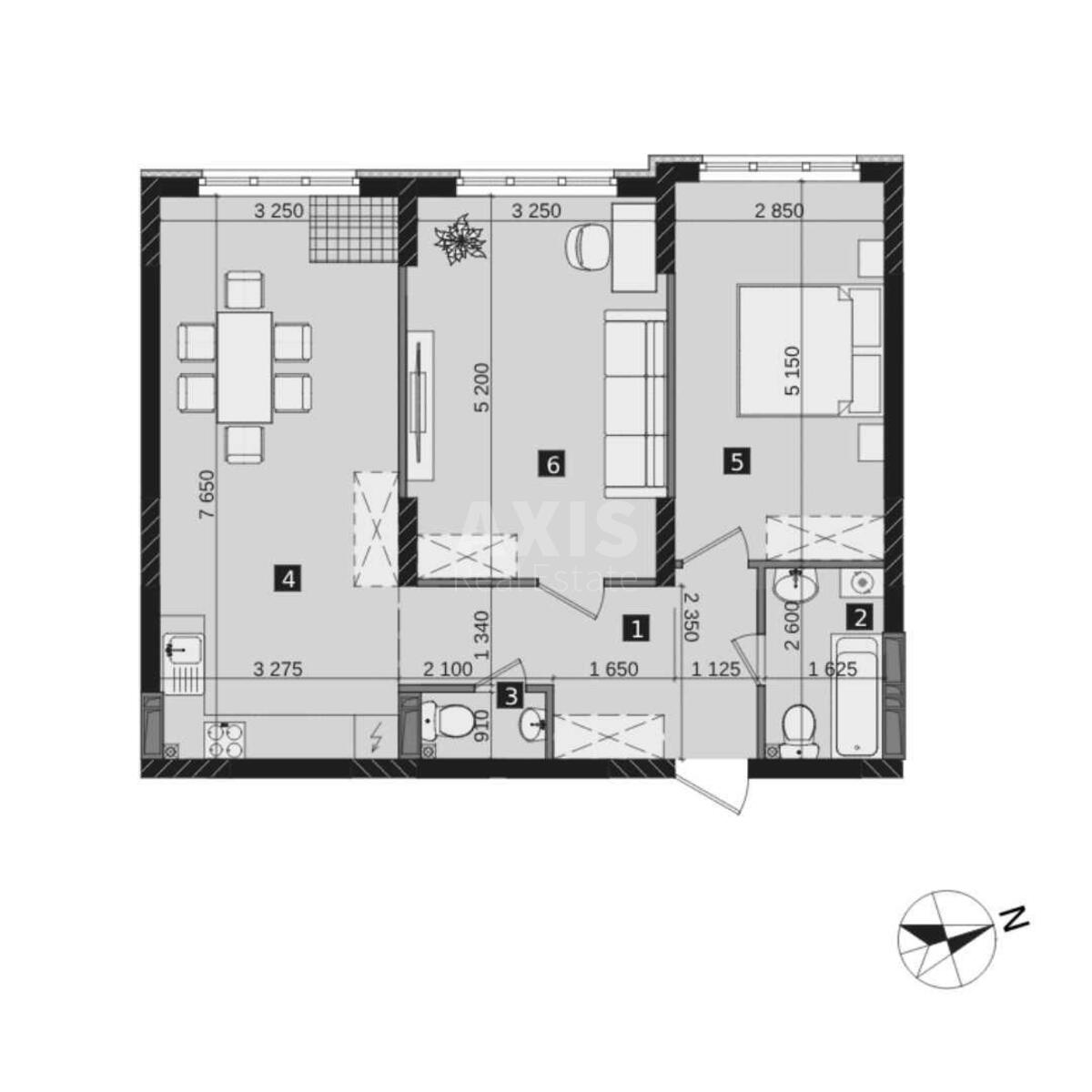 2k apartment vul. Myhajla Maksymovycha 321
