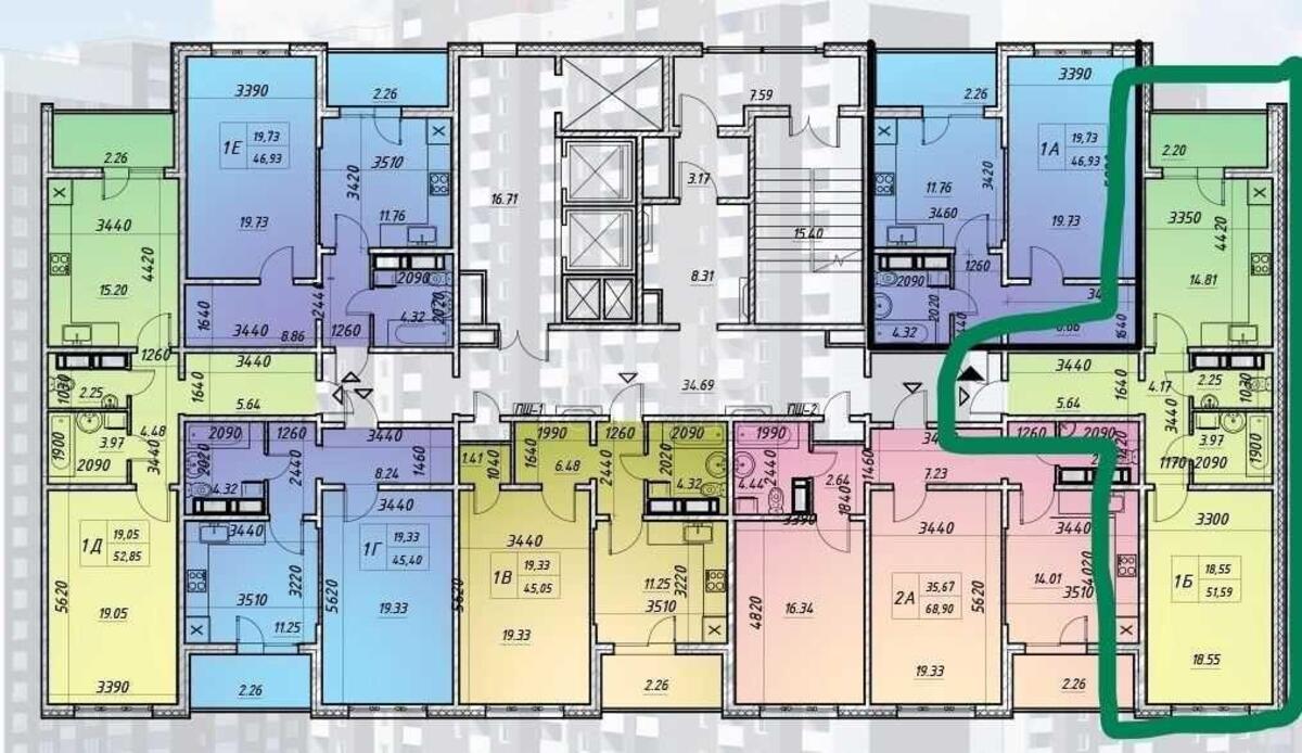 1k apartment vul. Konopljans'ka 225