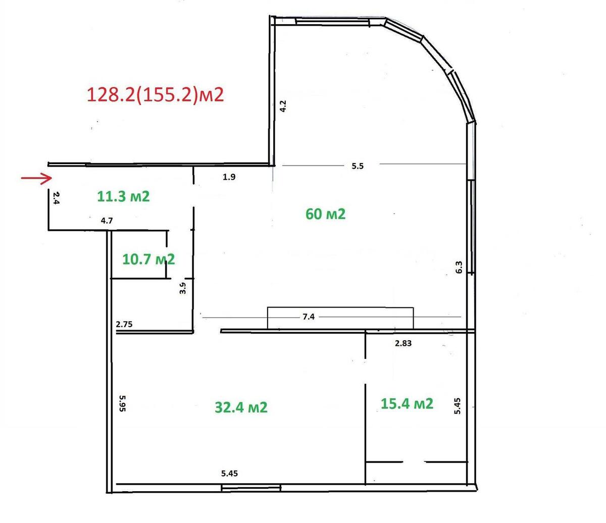 Office vul. Verhnij Val 28, 130m22