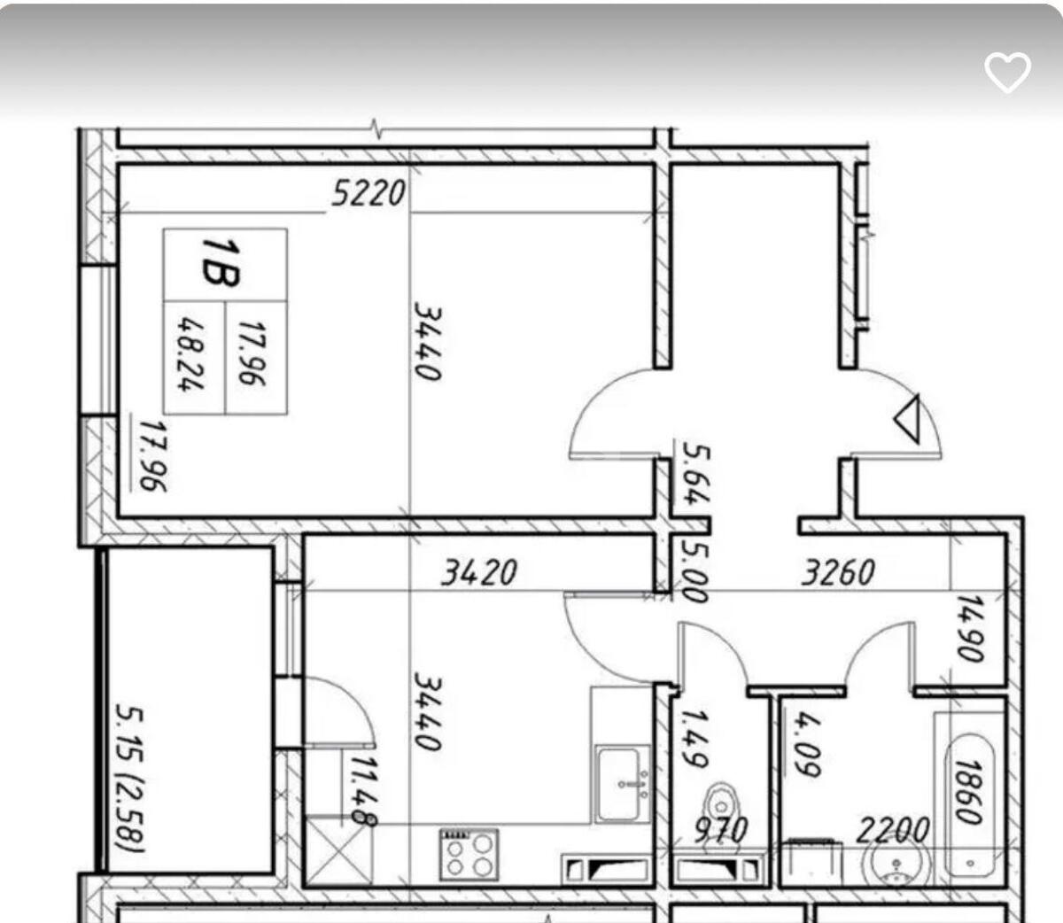 1k apartment vul. Konopljans'ka 22А7