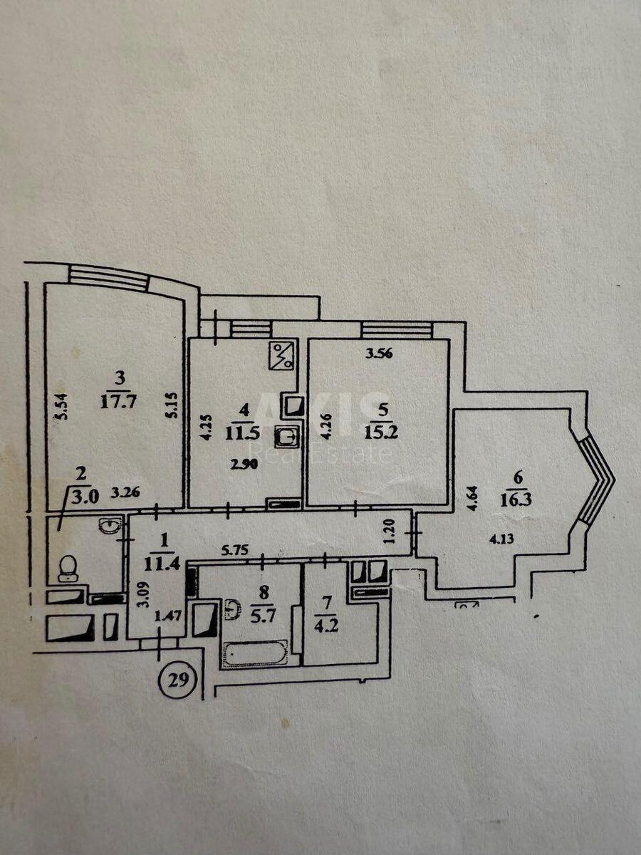 3k apartment vul. Gradyns'ka 7573137