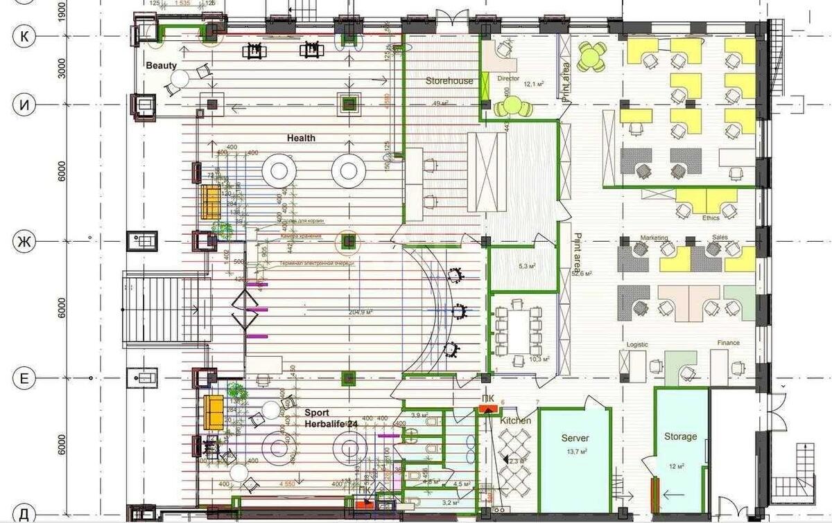 Office vul. Nyzhnij Val 51, 550m211