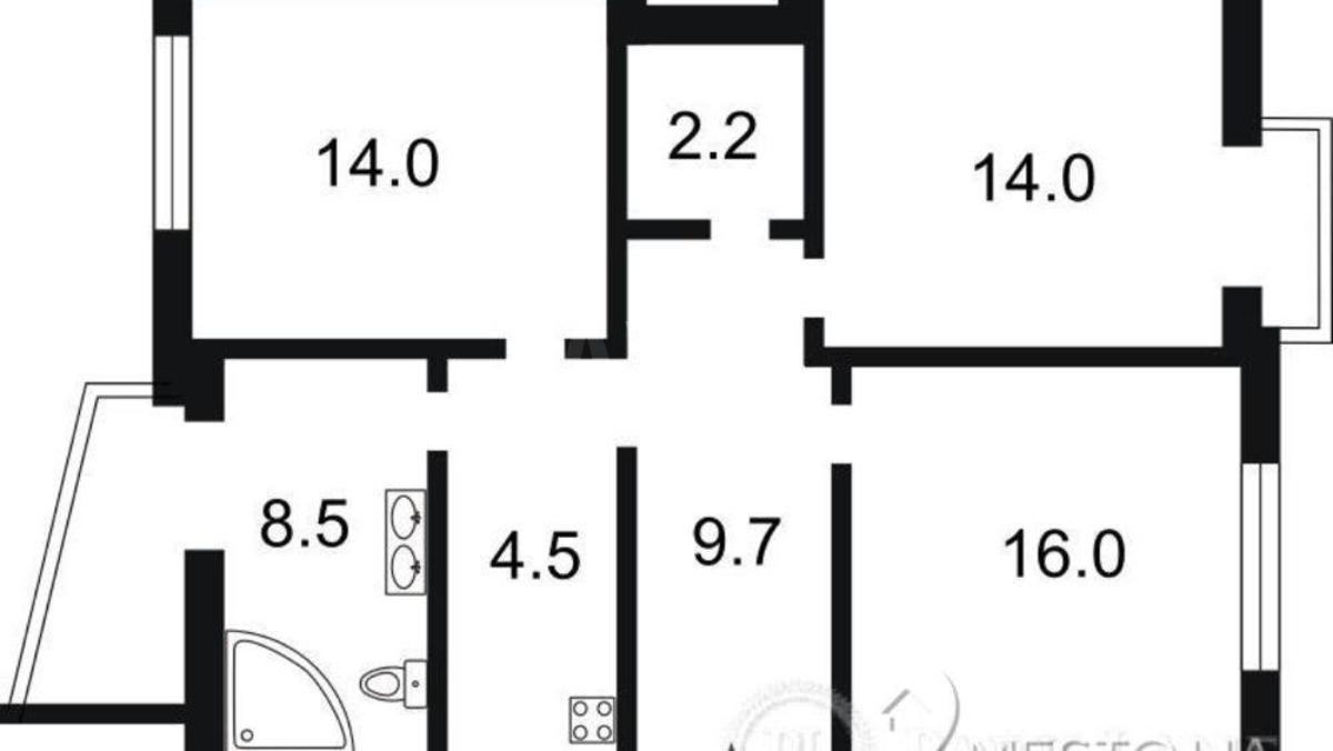 3k apartment vul. Demii'vs'ka 45Б6