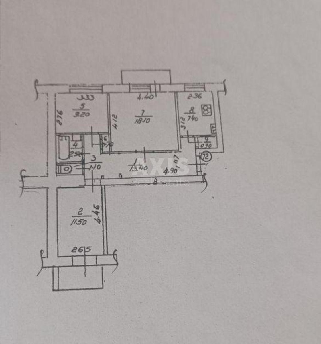 3k apartment prov. Artylerijs'kyj 5Б7