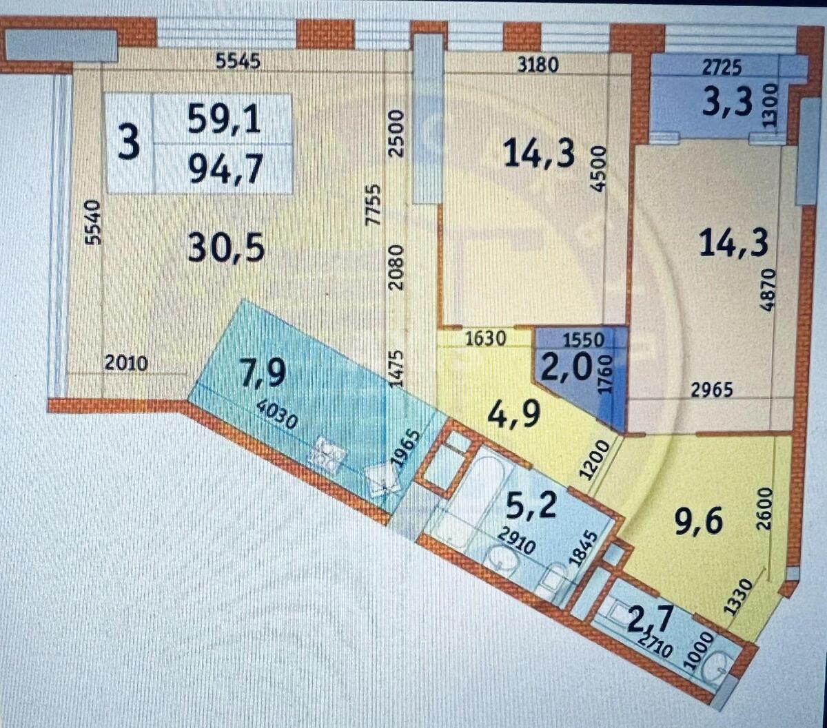 3k apartment pr-t Peremogy 11572041