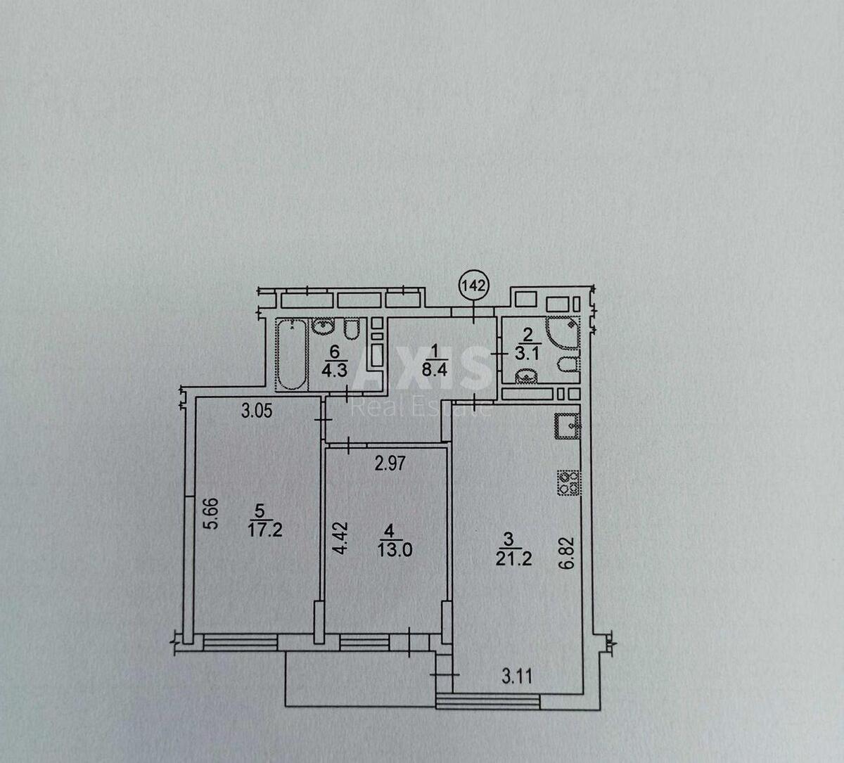 2к квартира ул. Александра Олеся 17