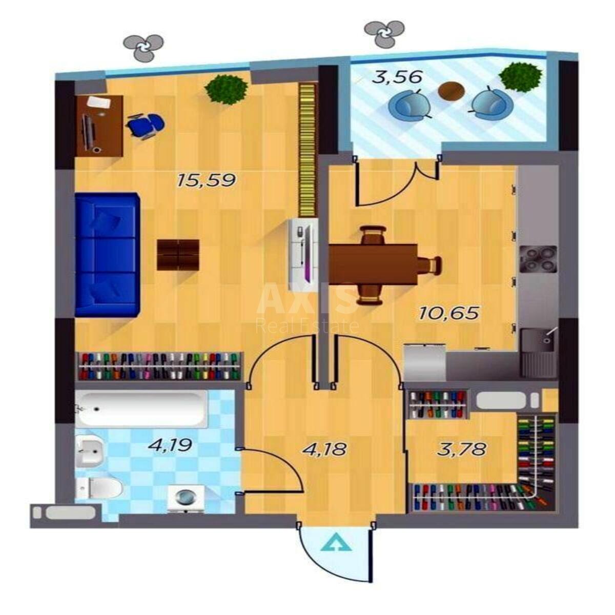 1k apartment vul. Kravchenka Mykoly 24595339