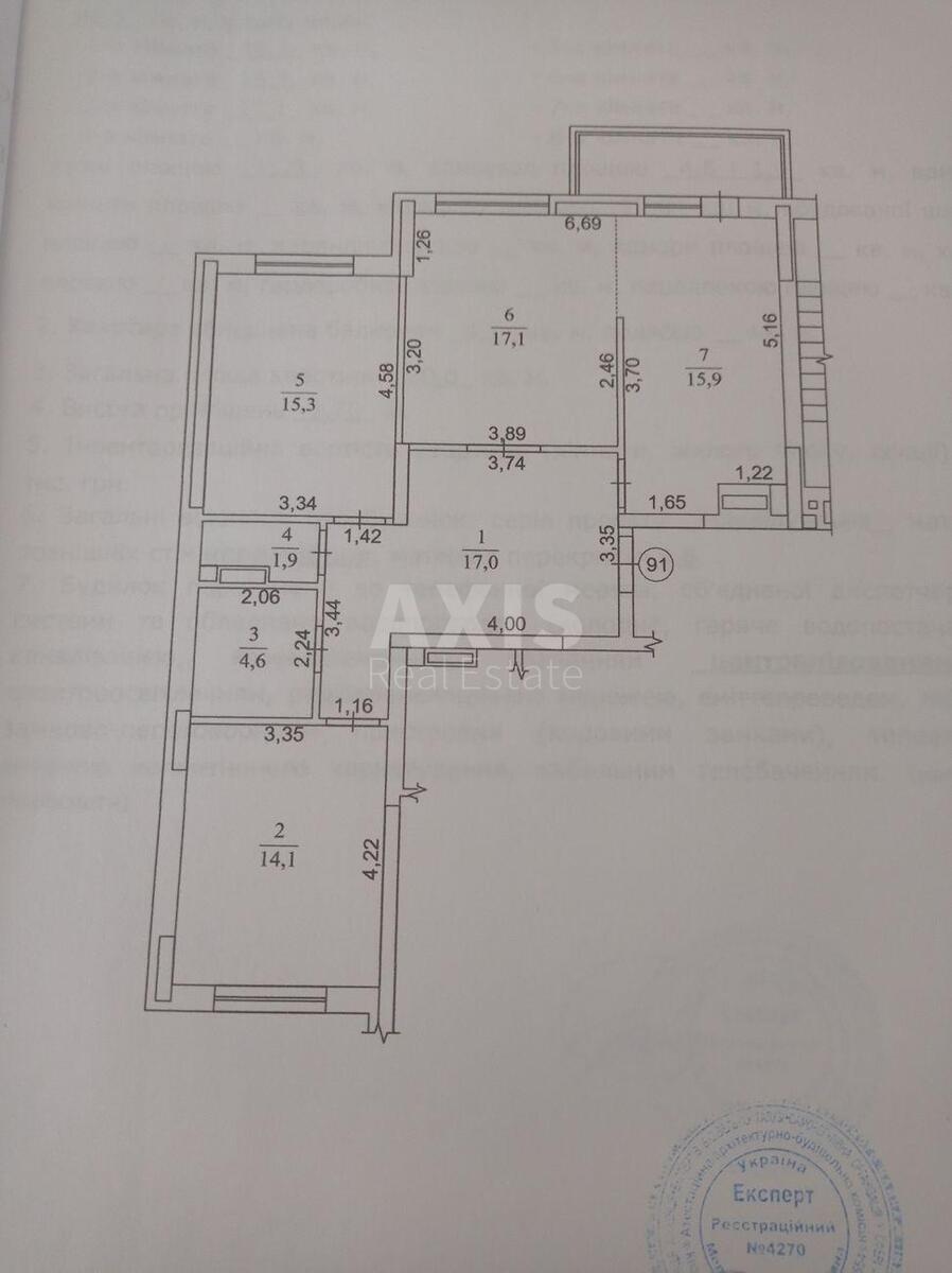3k apartment vul. Voskresens'ka 186404112