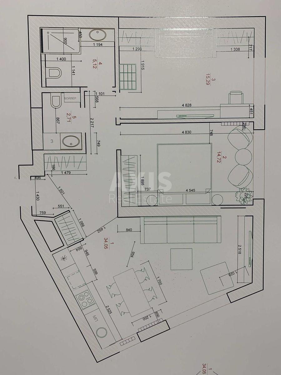 3k apartment vul. Lypkivs'kogo Vasylja Mytropolyta 16Г8