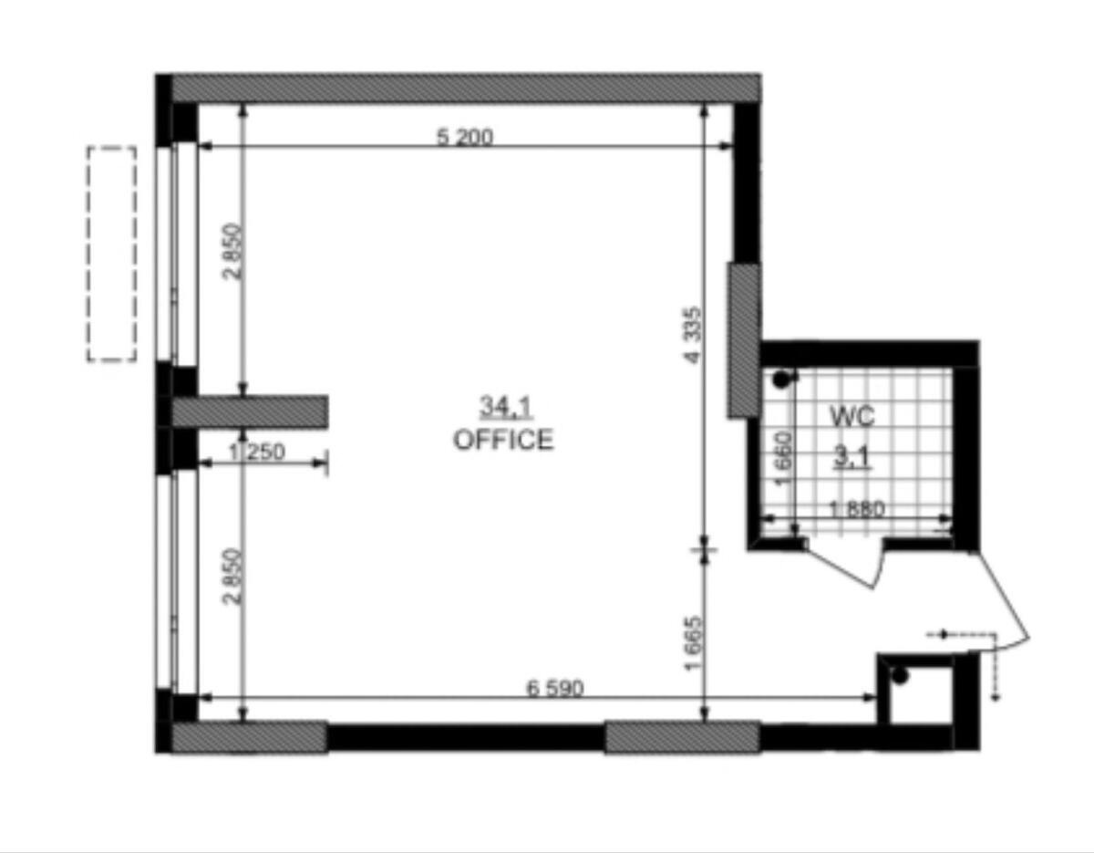 Office vul. Bereznjakivs'ka 29, 37m2599636