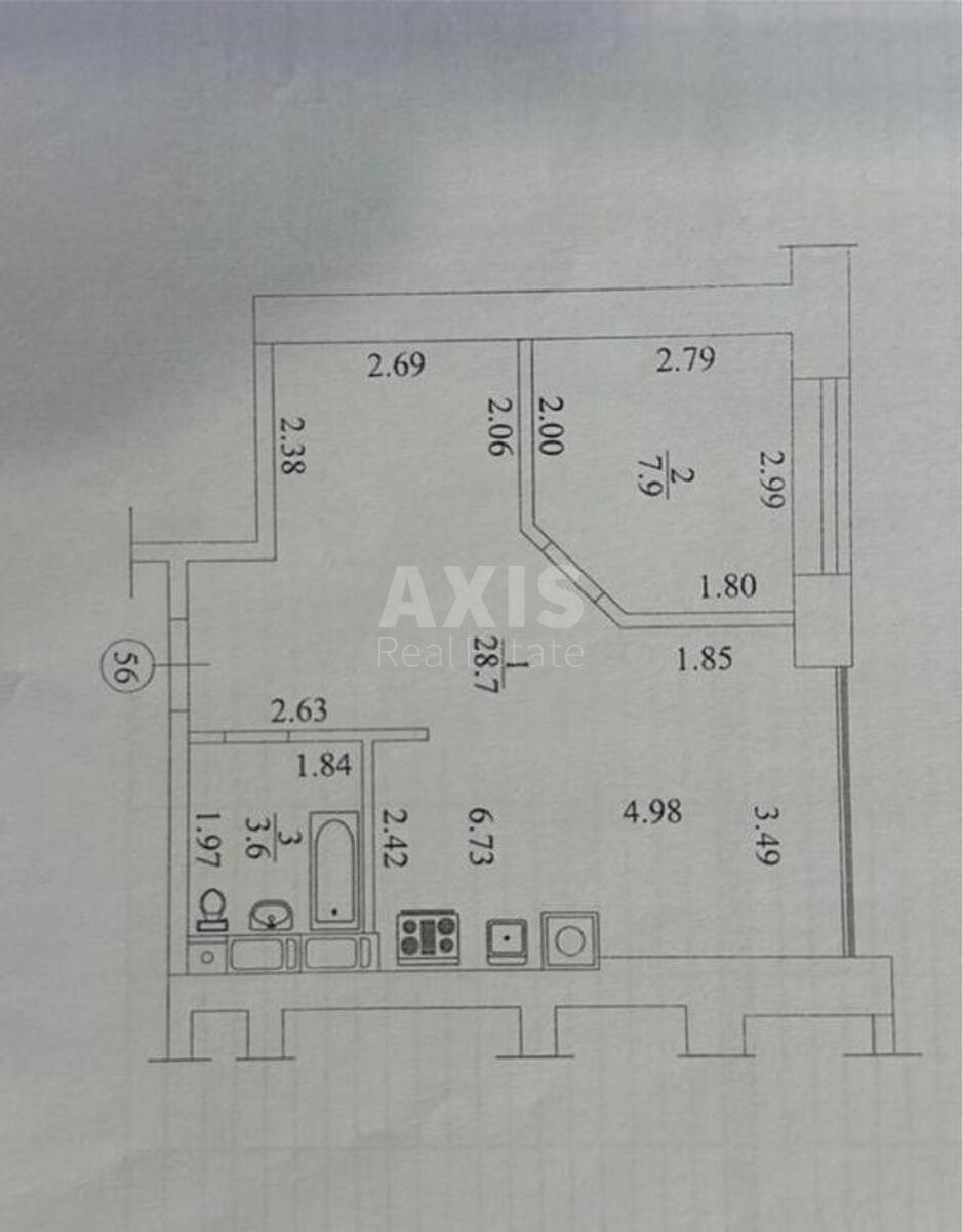 1k apartment vul. Radystiv 326035912