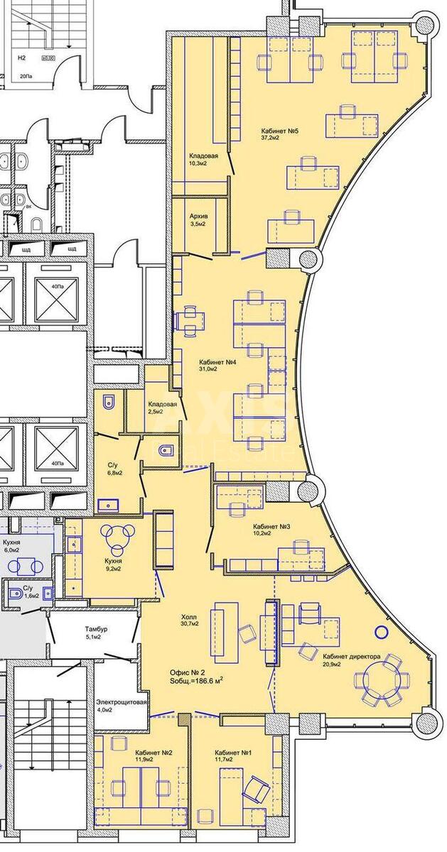 Office uzv. Klovs'kyj 7, 200m25964515