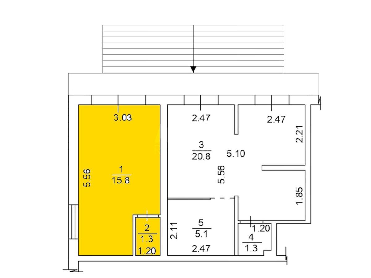 Trade object vul. Vasylenka Mykoly 8, 17m2608193