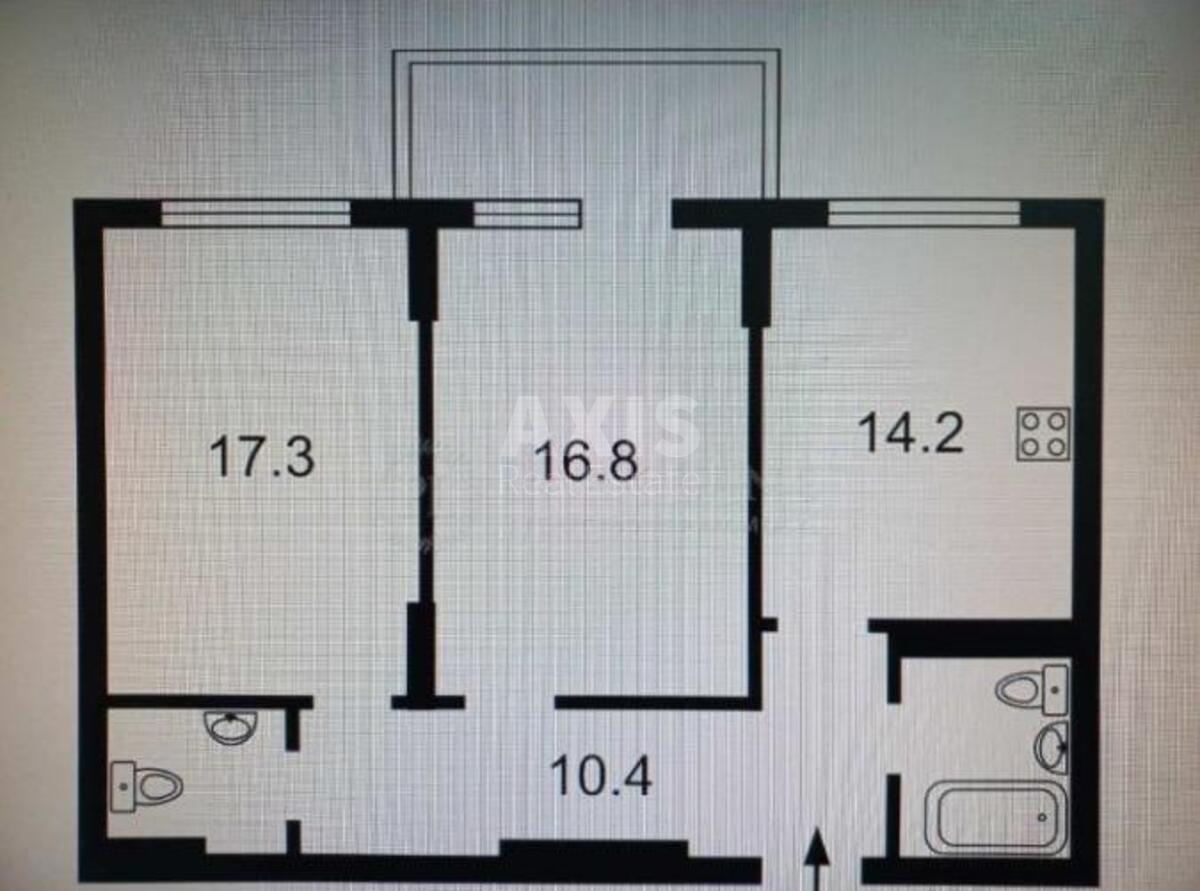 2k apartment vul. Baggovutivs'ka 174