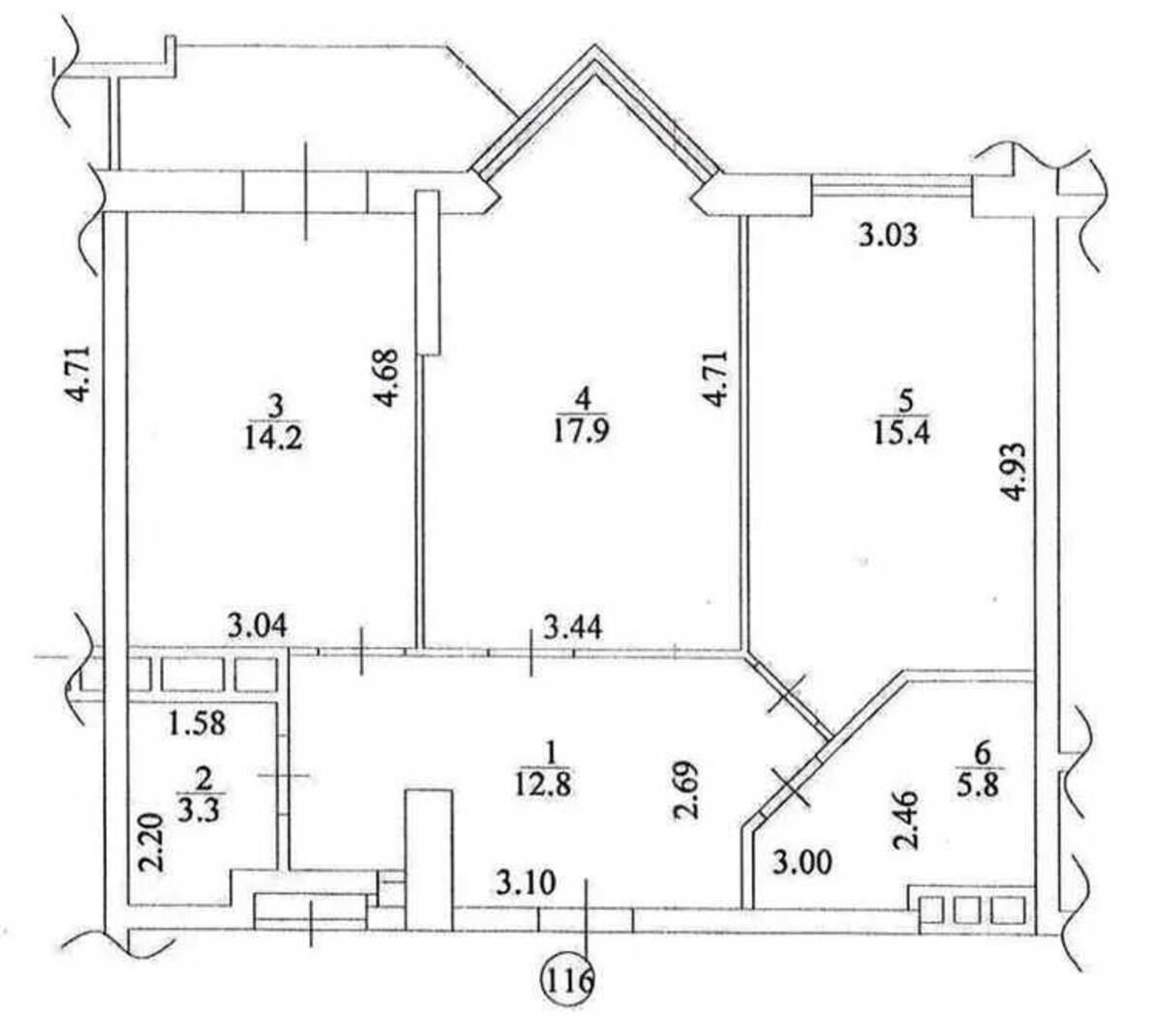 2k apartment vul. Saperne Pole 14/55603601