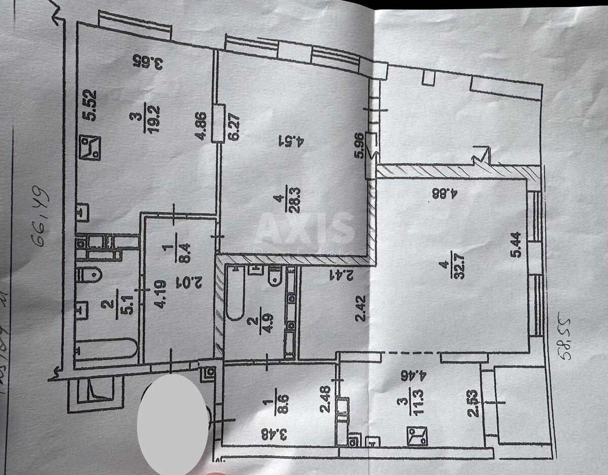 3k apartment vul. Sichovyh Stril'civ 44А6151314