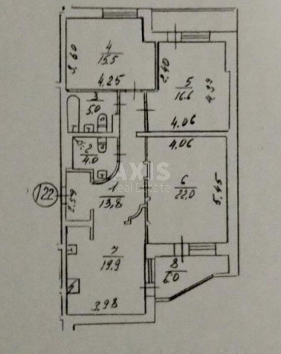 3k apartment vul. Kudrjashova 310