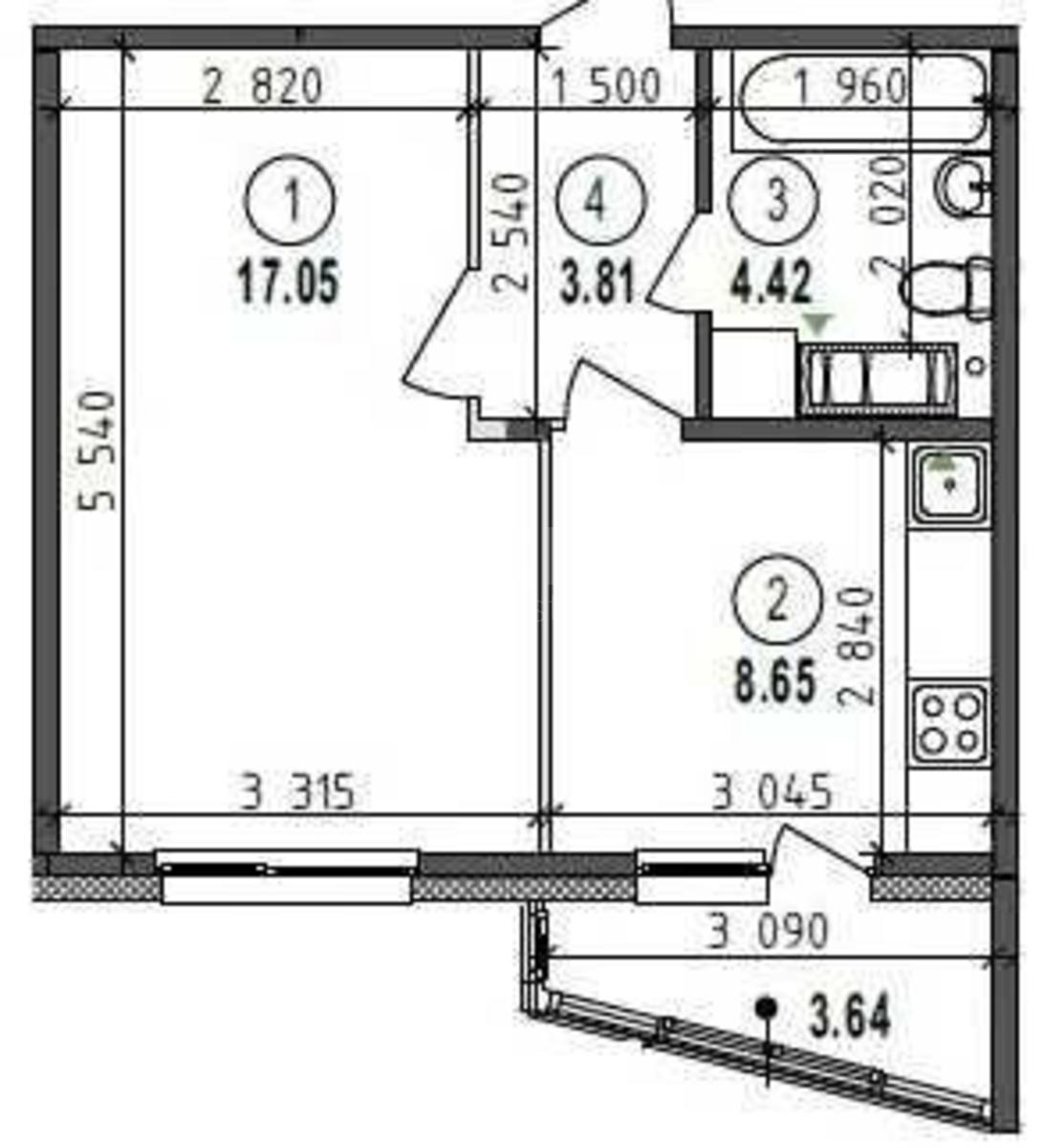 1k apartment vul. Stecenka 756
