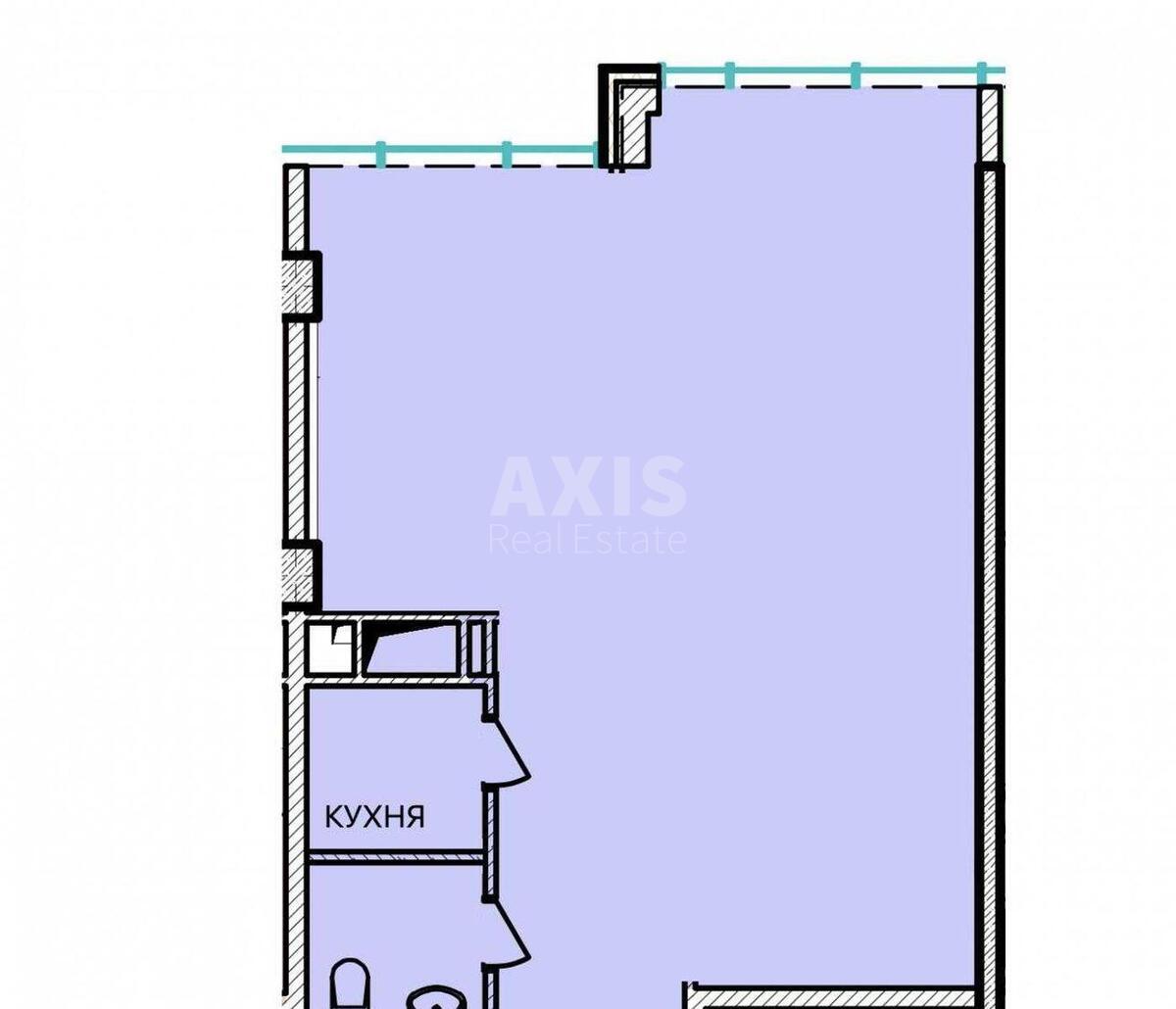 Office vul. Zhyljans'ka 68, 51m24