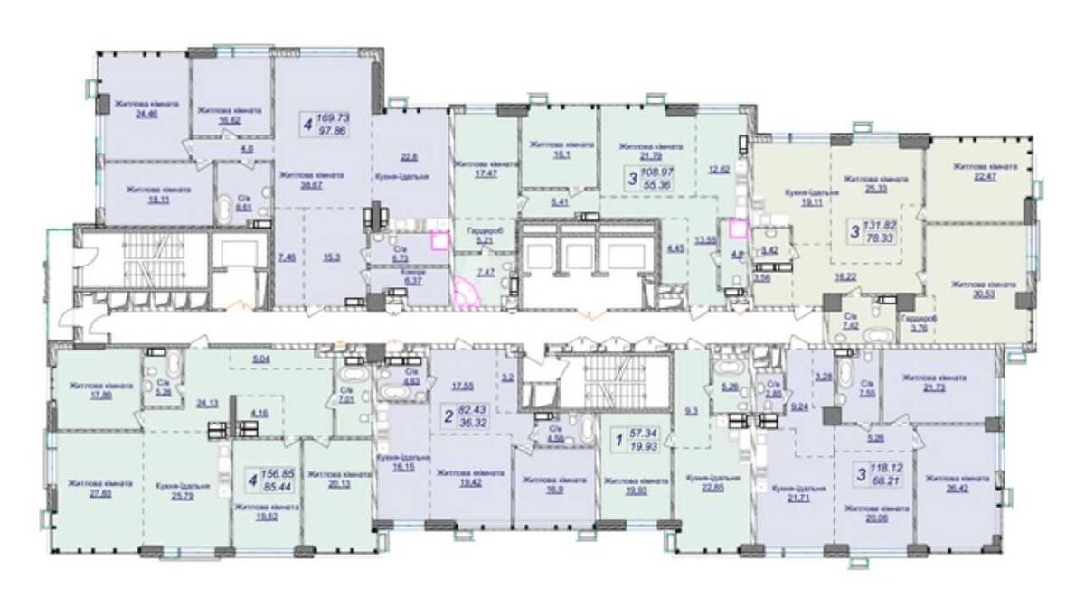 3k apartment vul. Dragomyrova Myhajla 188