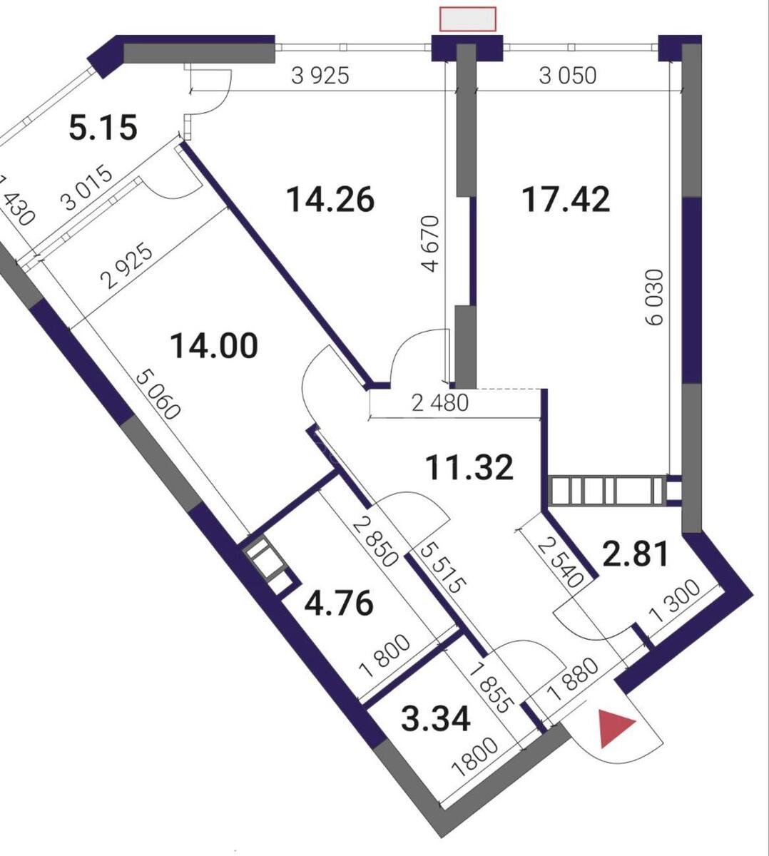 2k apartment vul. Prychal'na 8634587