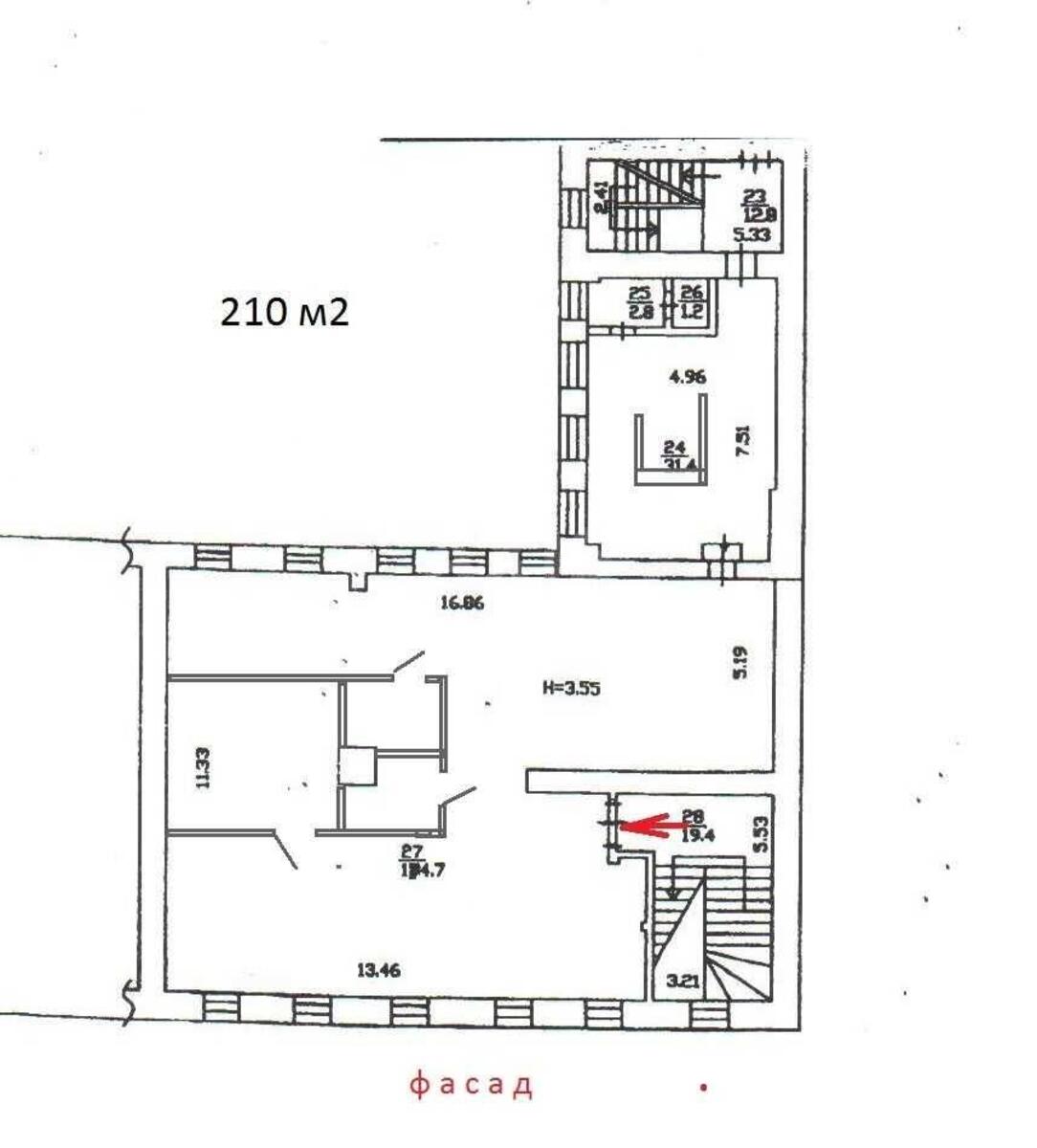 Office vul. Verhnij Val 16, 210m25754012
