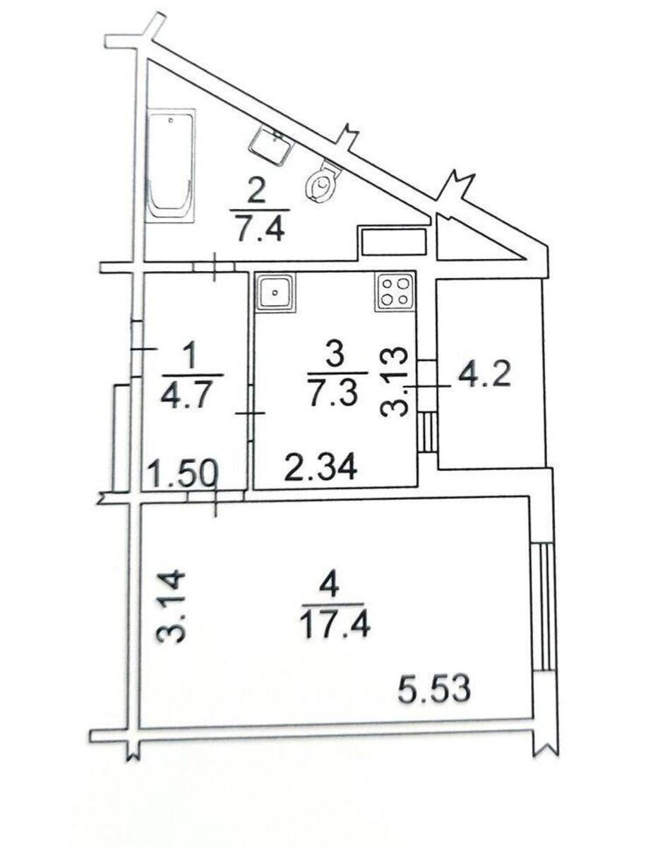 1k apartment vul. Chavdar Jelyzavety 345650313