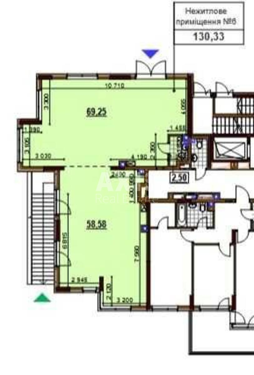 Service object vul. Rodyny Kristeriv 14В, 131m2604947