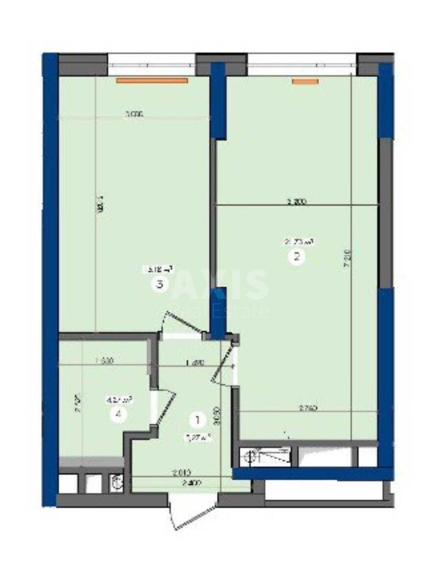 1k apartment vul. Zabolotnogo Akademika 11