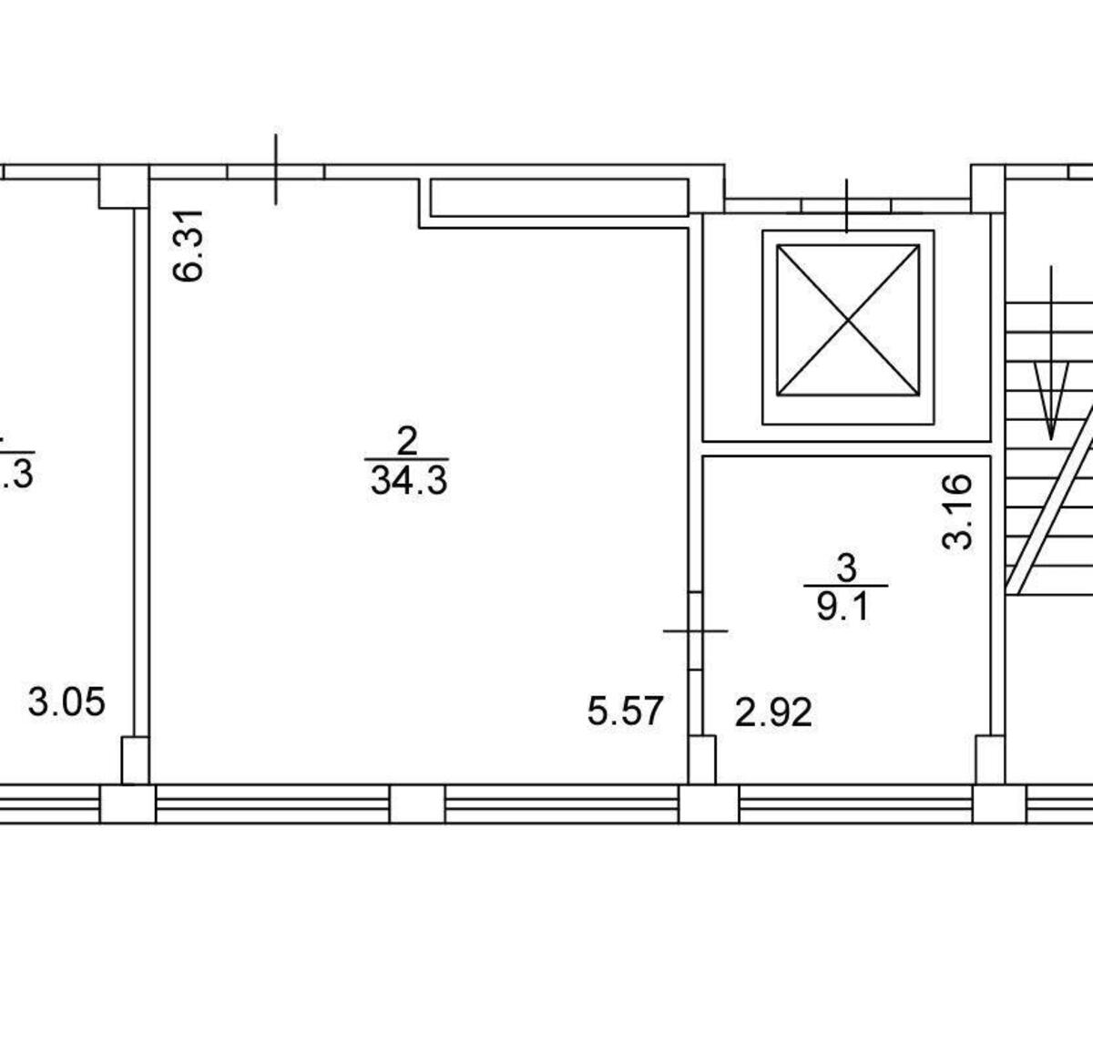 Office bul. Lesi Ukrai'nky 34, 43m2532255