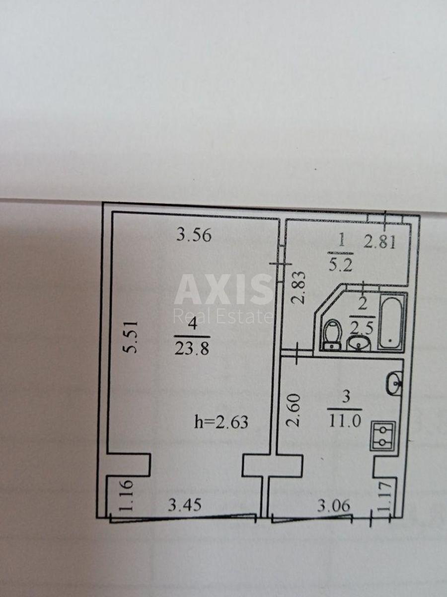 1k apartment vul. Pyrogovs'kogo Oleksandra 49