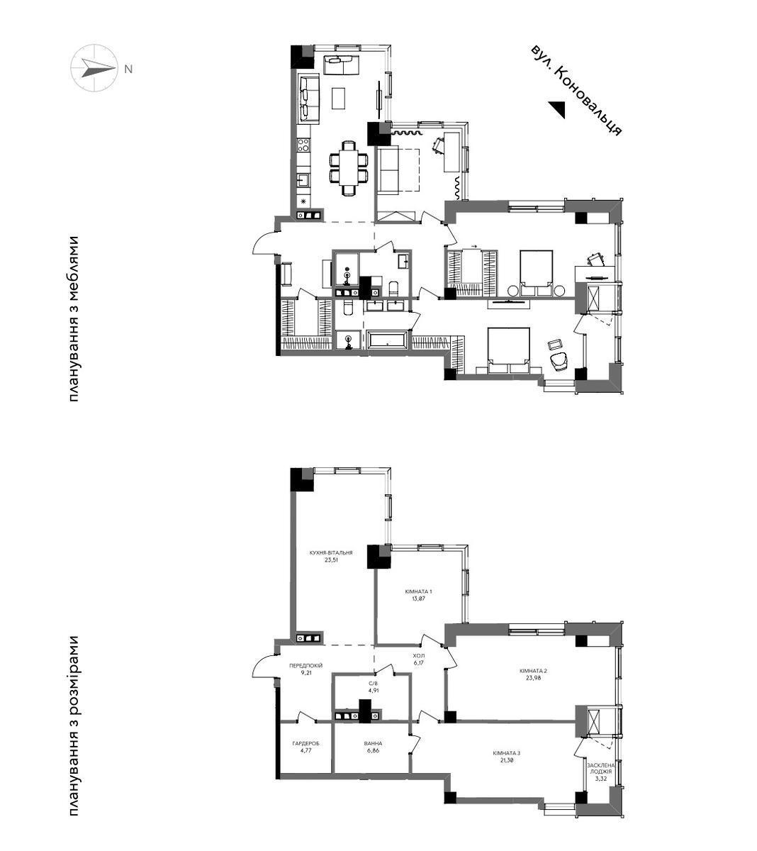 3к квартира ул. Антоновича 136639336